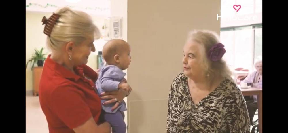 baby in aged care