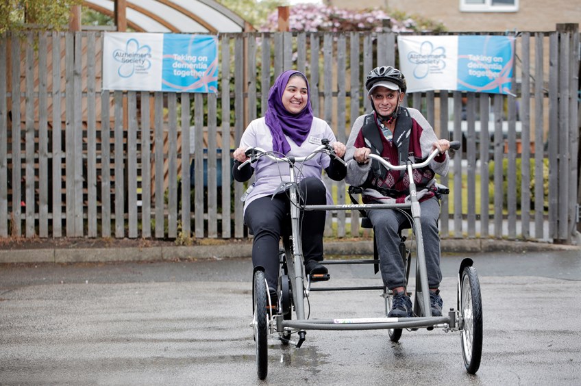 Mill Lodge support bike in action LR