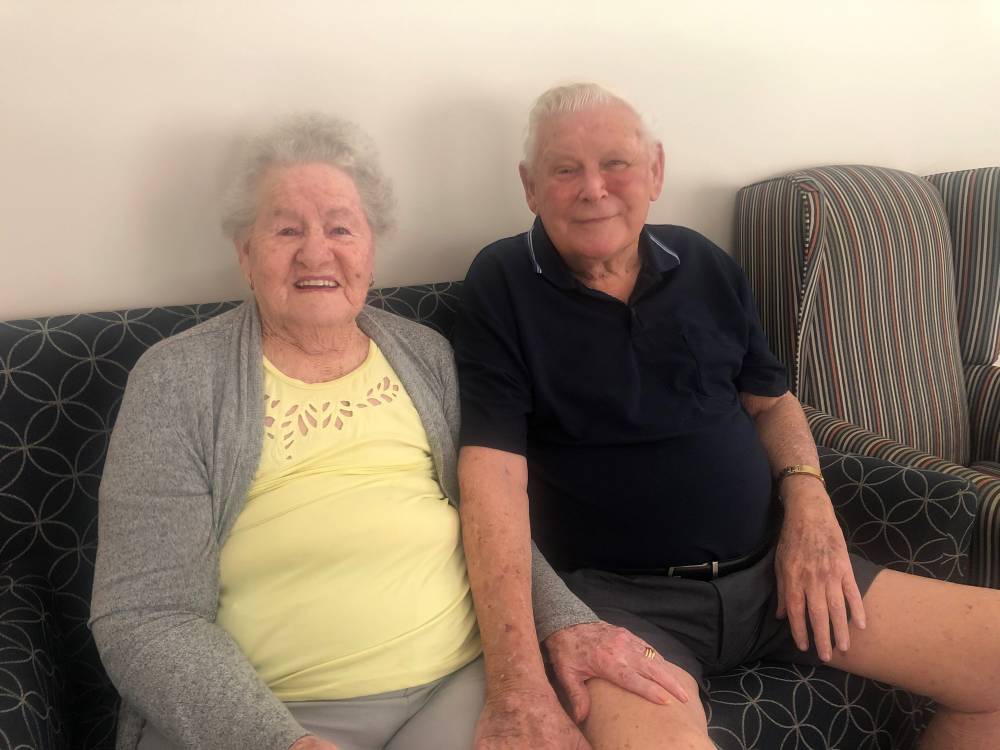 Margaret and Ray Brailey, who this month celebrate their 63rd wedding anniversary.