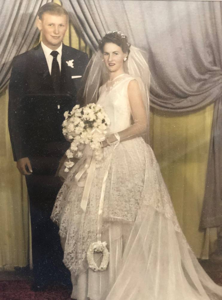 Ray and Margaret on their wedding day.