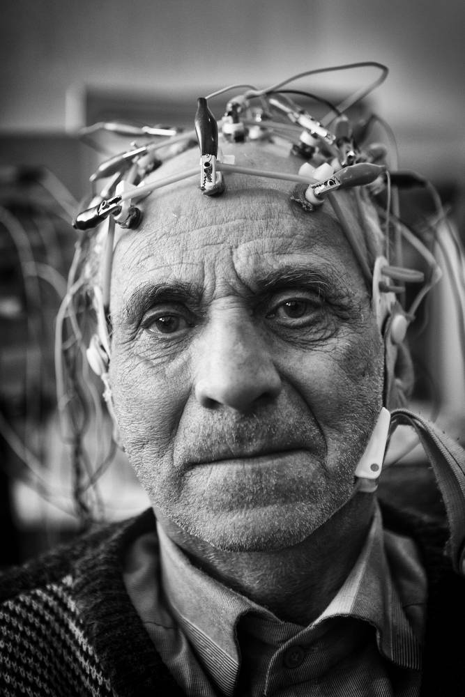 Shamsazaran's father on the day they found out his Alzheimer’s had seriously progressed. Source: Jalal Shamsazaran/ NVP Images.
