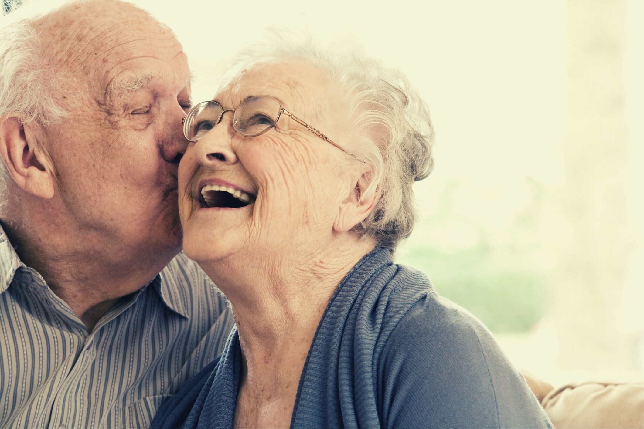 Happy couple aged care