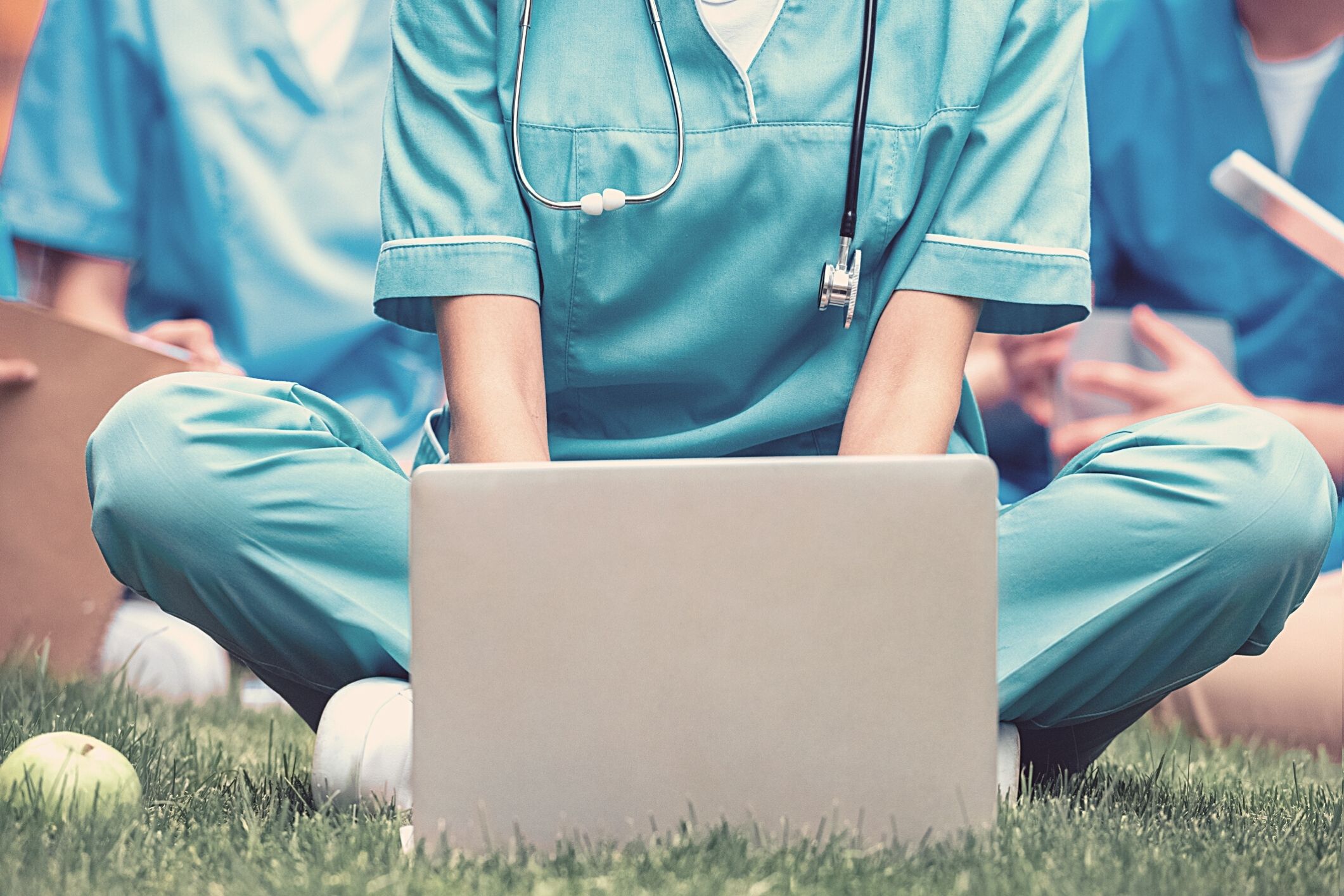 Nurse education training laptop