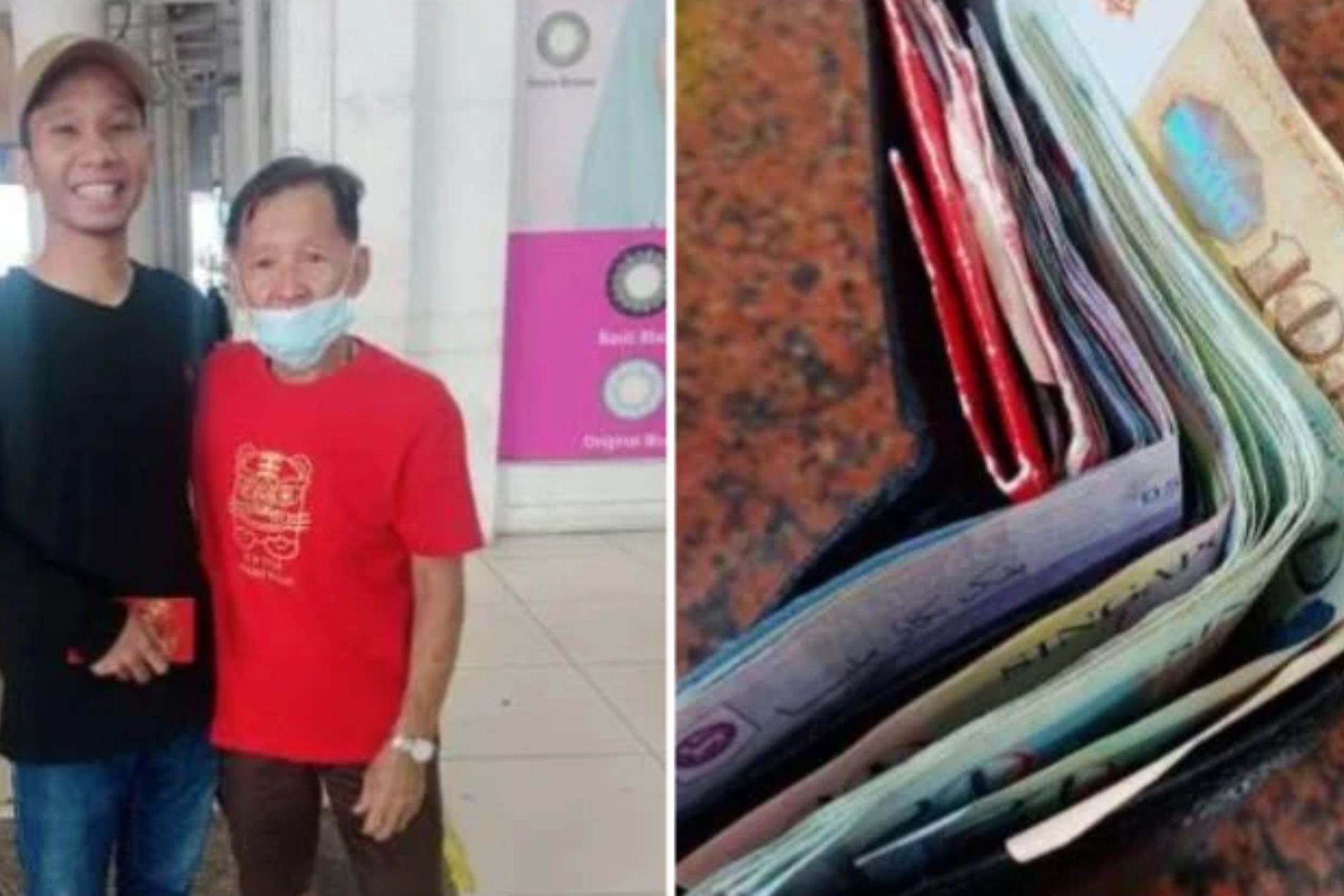 Elderly man moved to tears by kindness of teen as he returns lost wallet