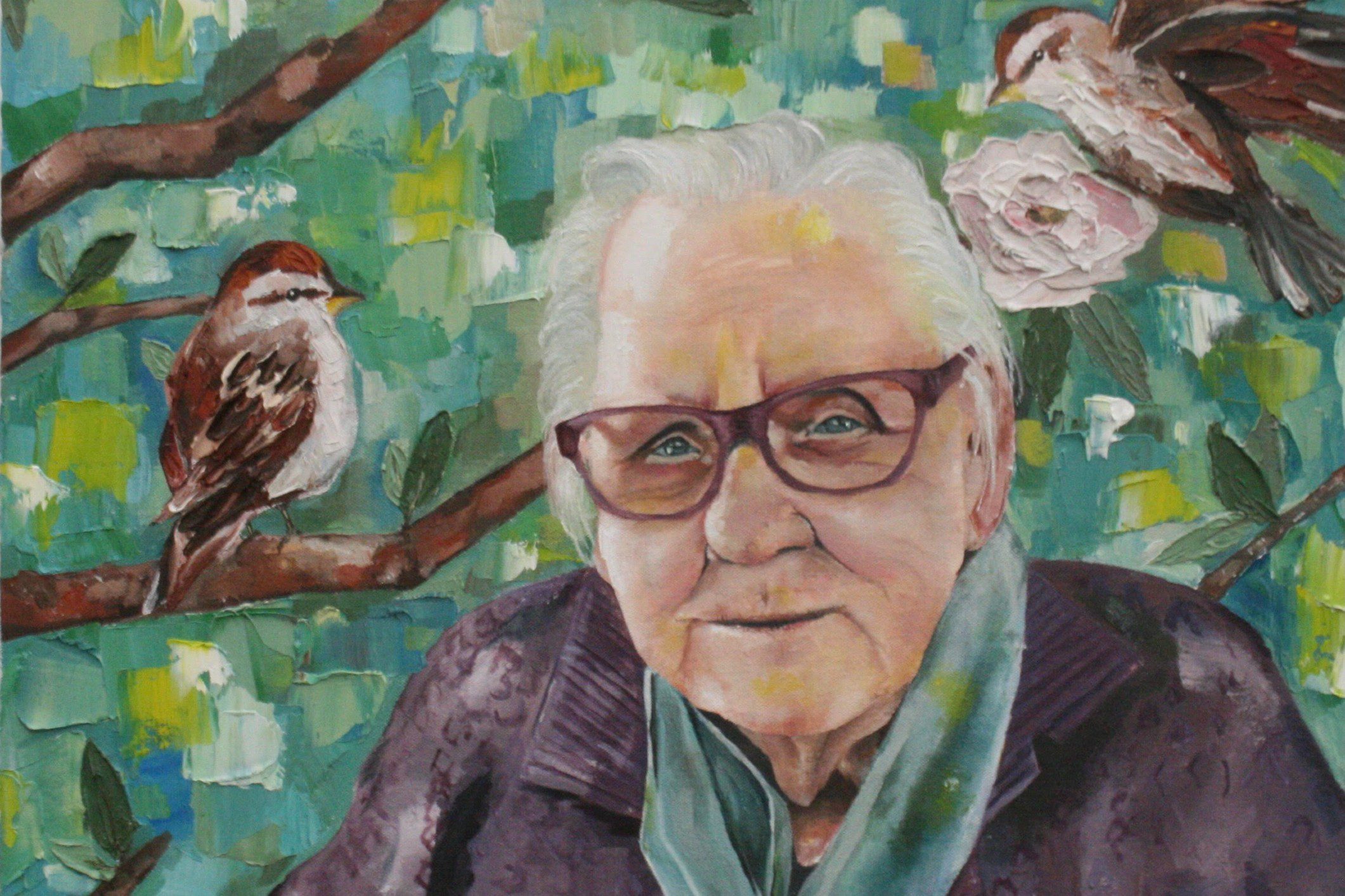 “Their personalities never change”: Teenage artists take on centenarian portraits