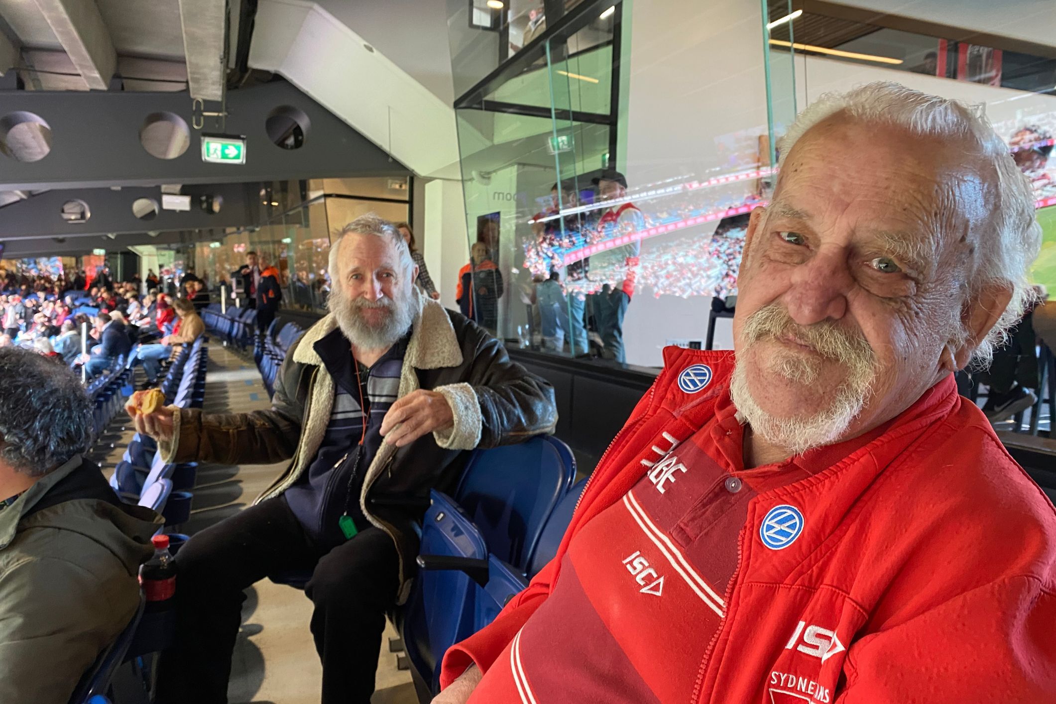 Gift giving stranger make wishes come true for aged care footy fans