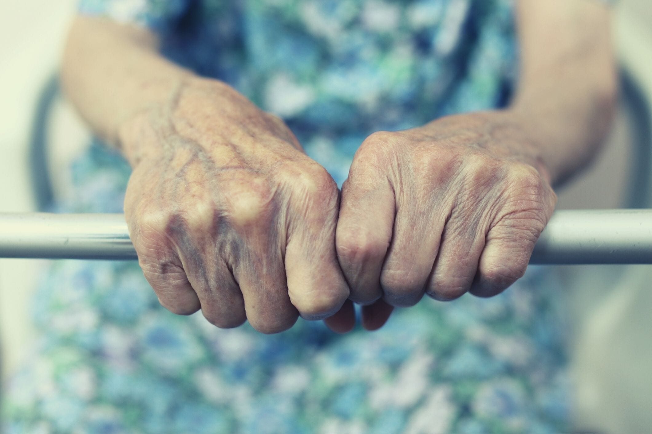 Elderly womans hands