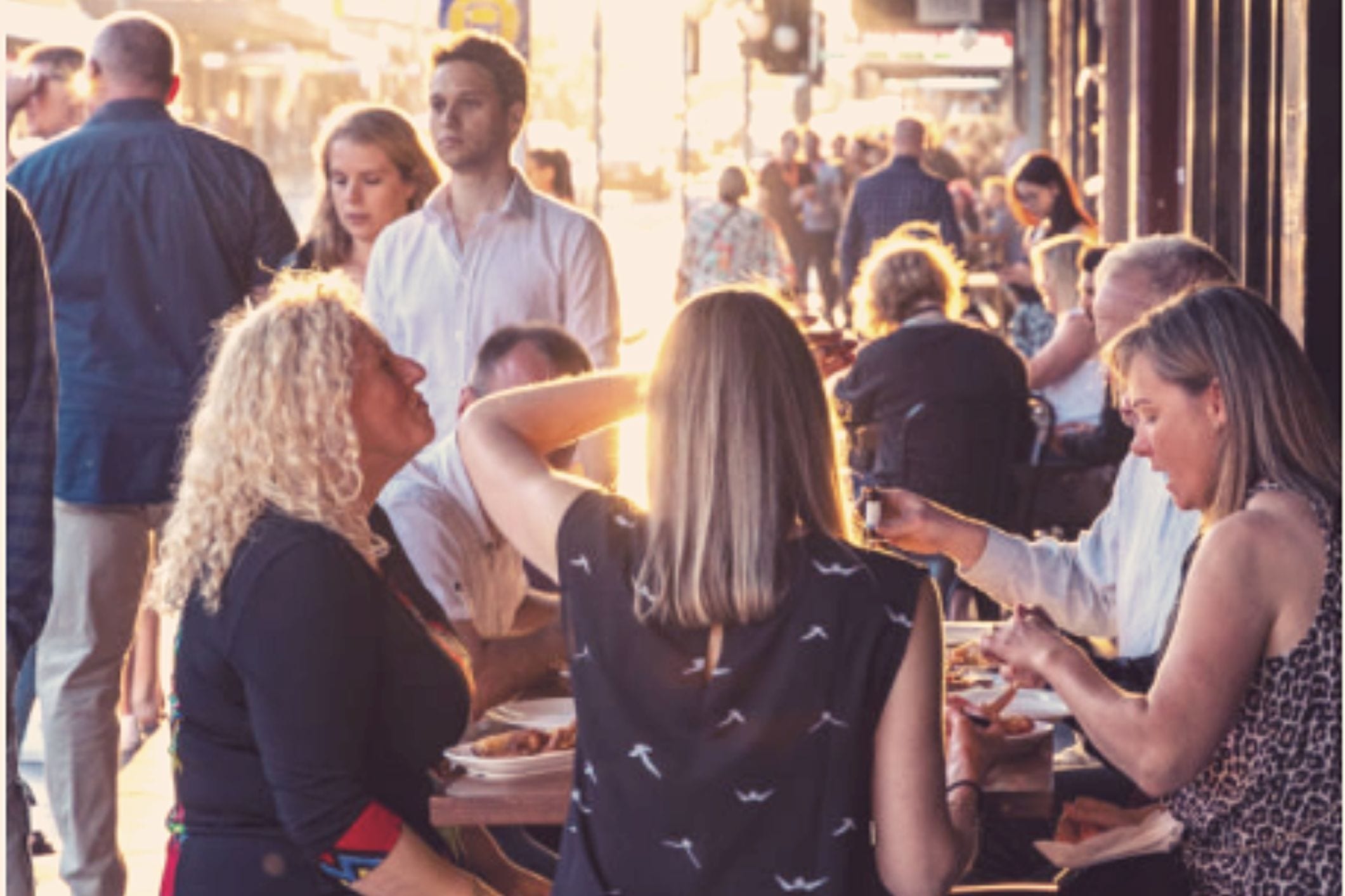 Busy cafe inner city