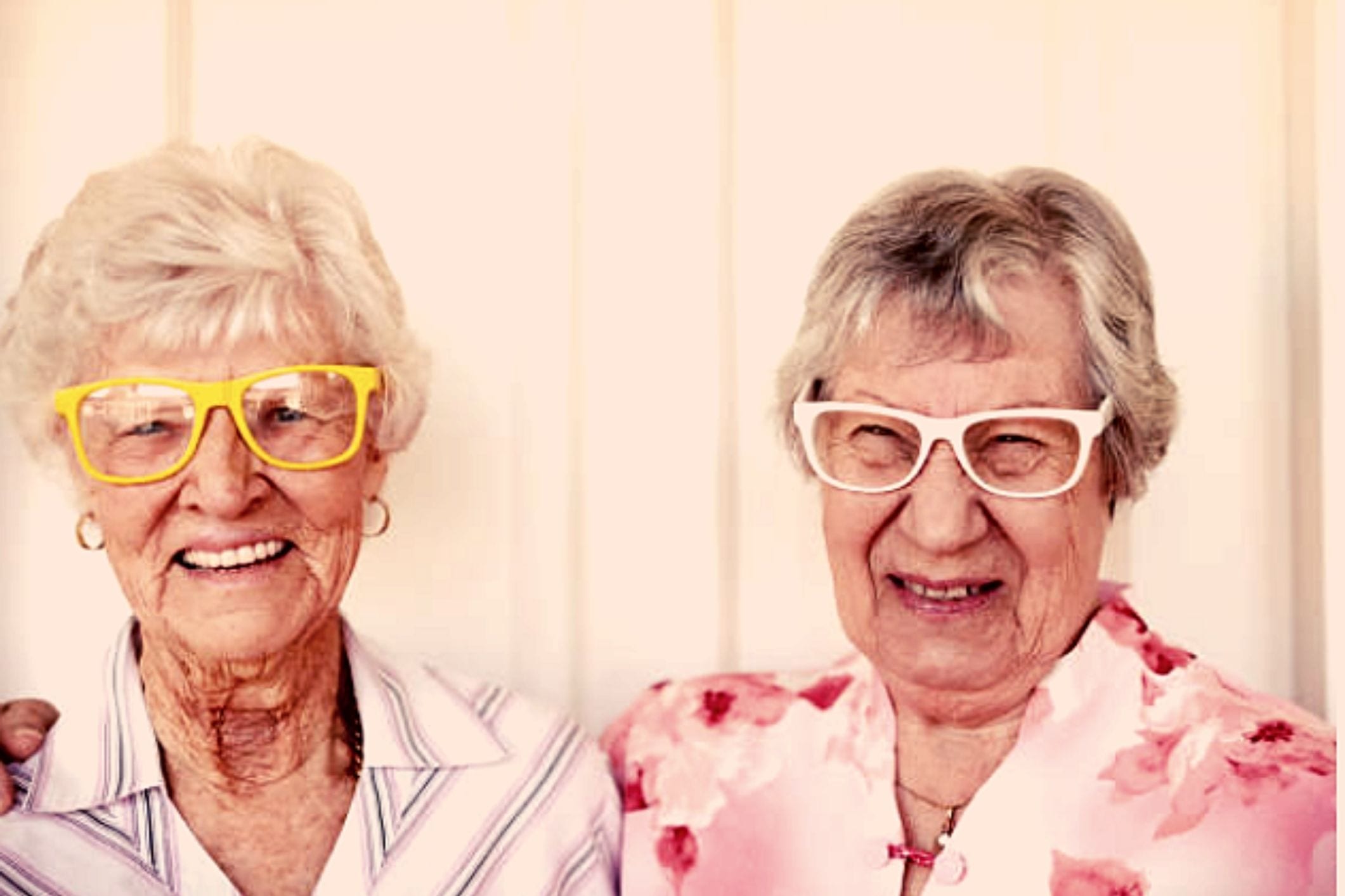Old ladies having fun
