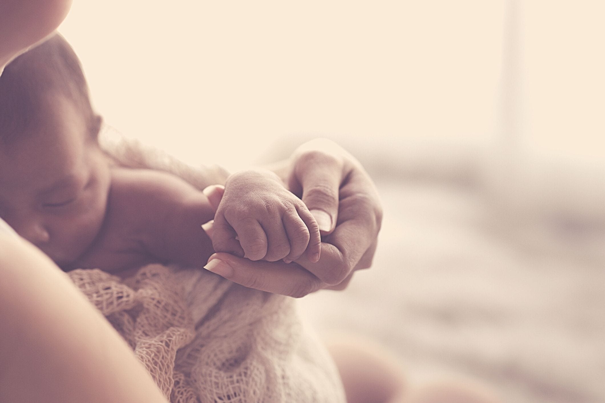 Woman and newborn baby COVID