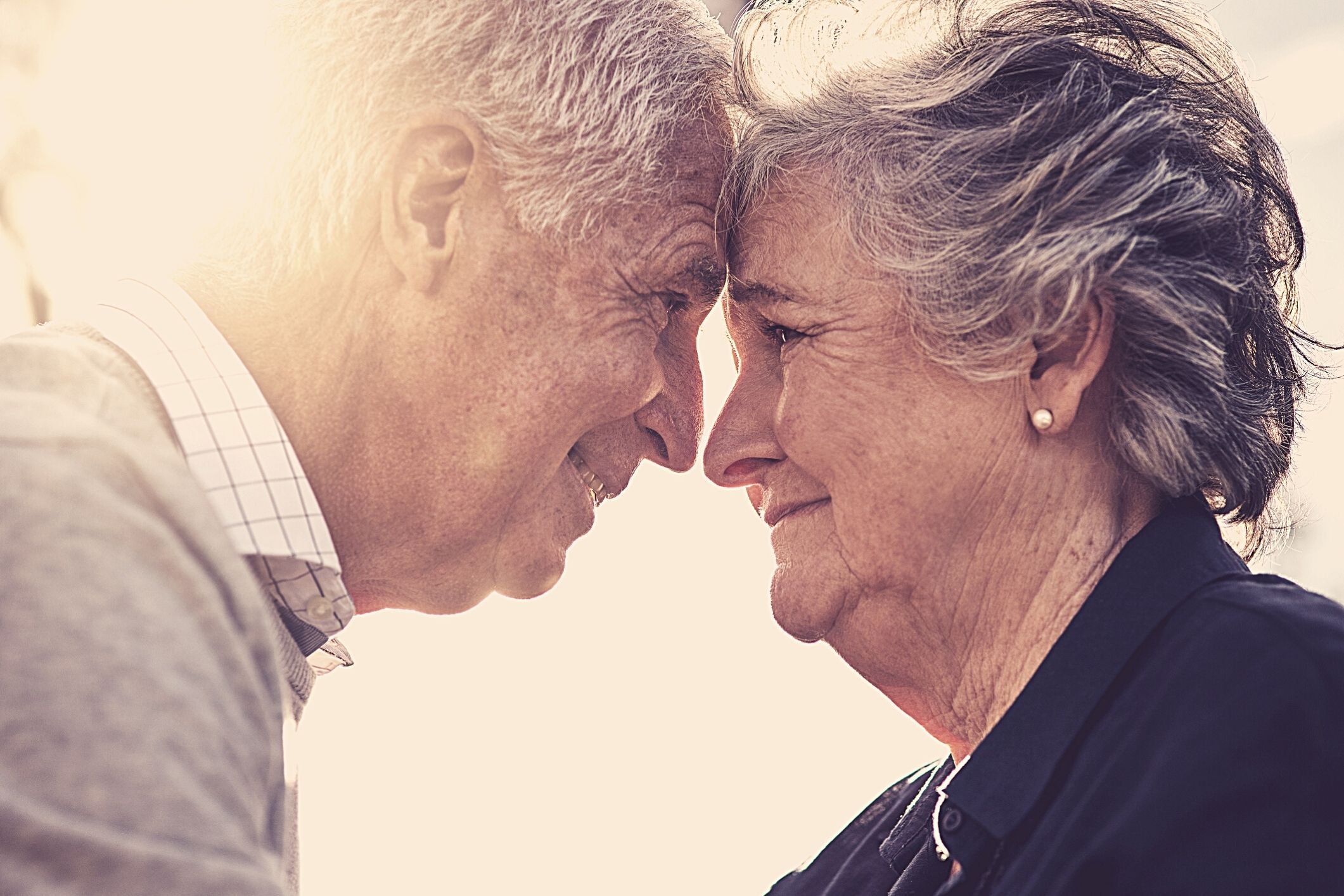 Happy older couple
