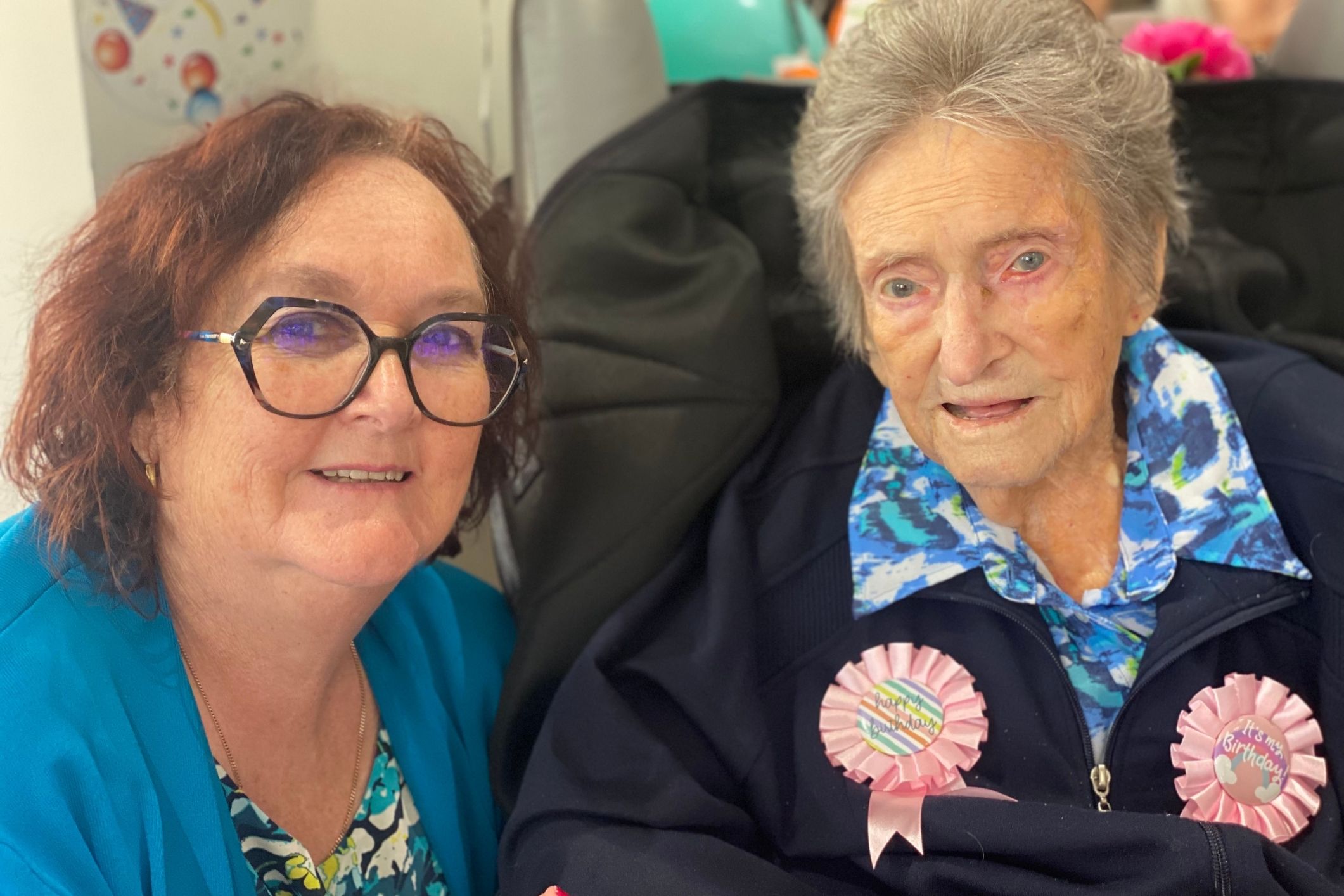 106-year-old celebrates her first birthday in aged care