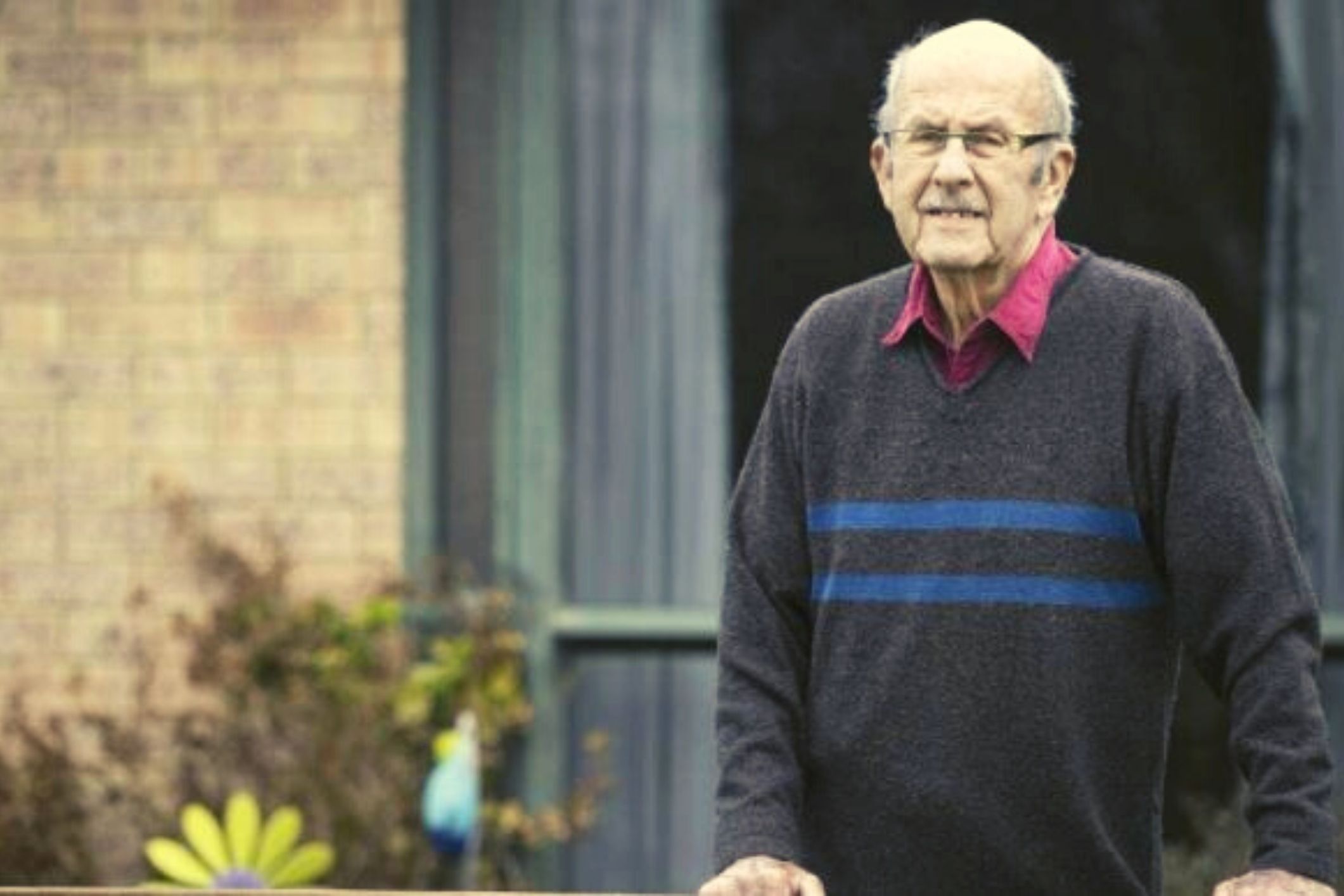 elderly man wants dog to cuddle in lockdown