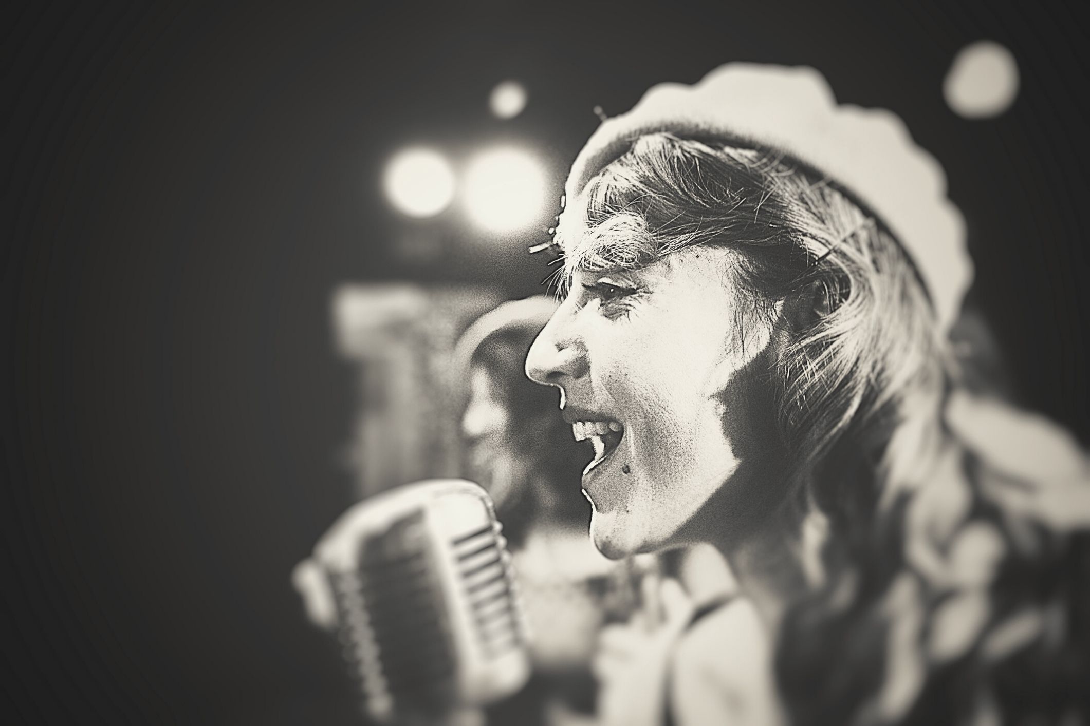 Retro jazz singer