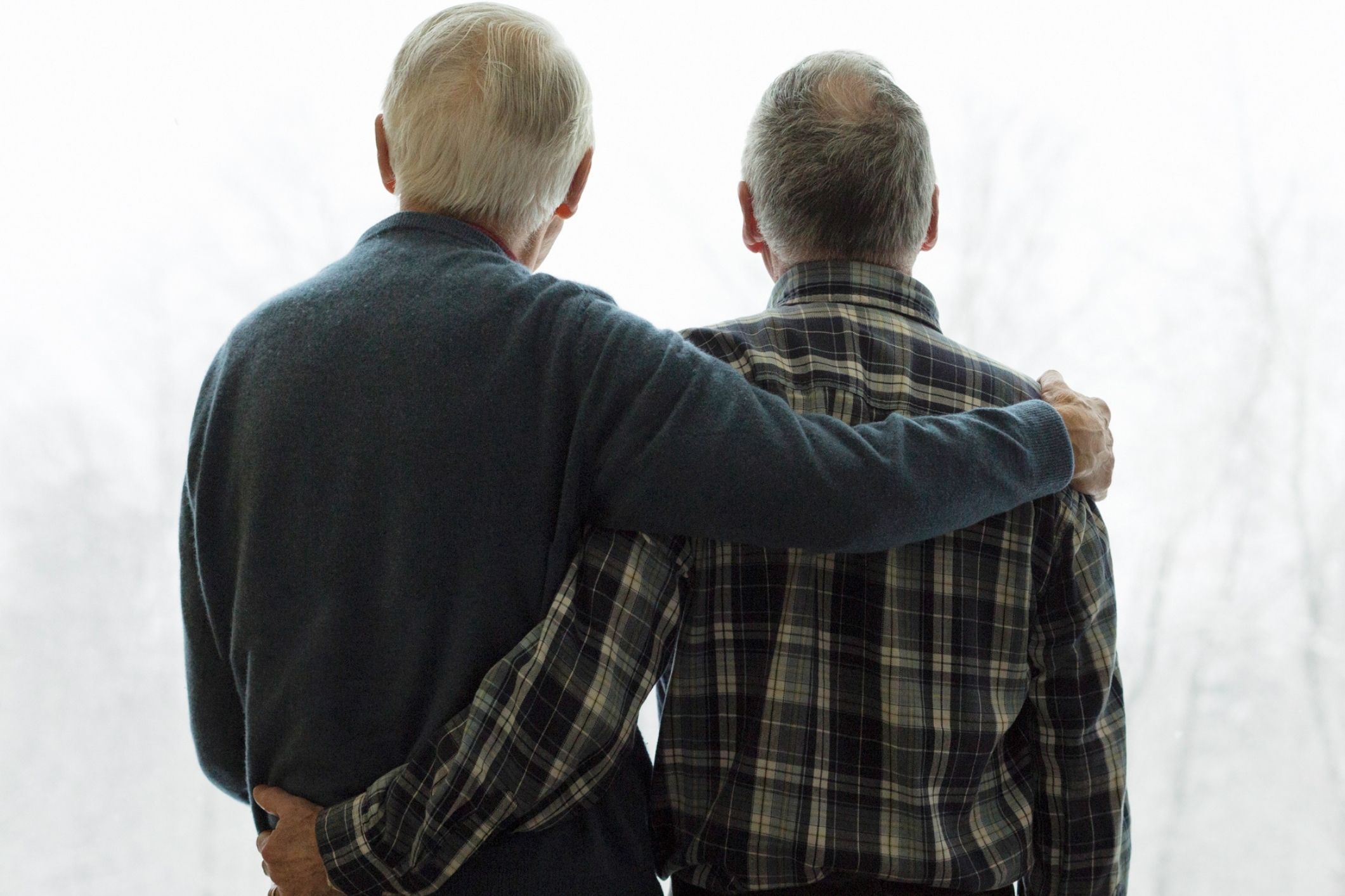 Gay couple aged care residents