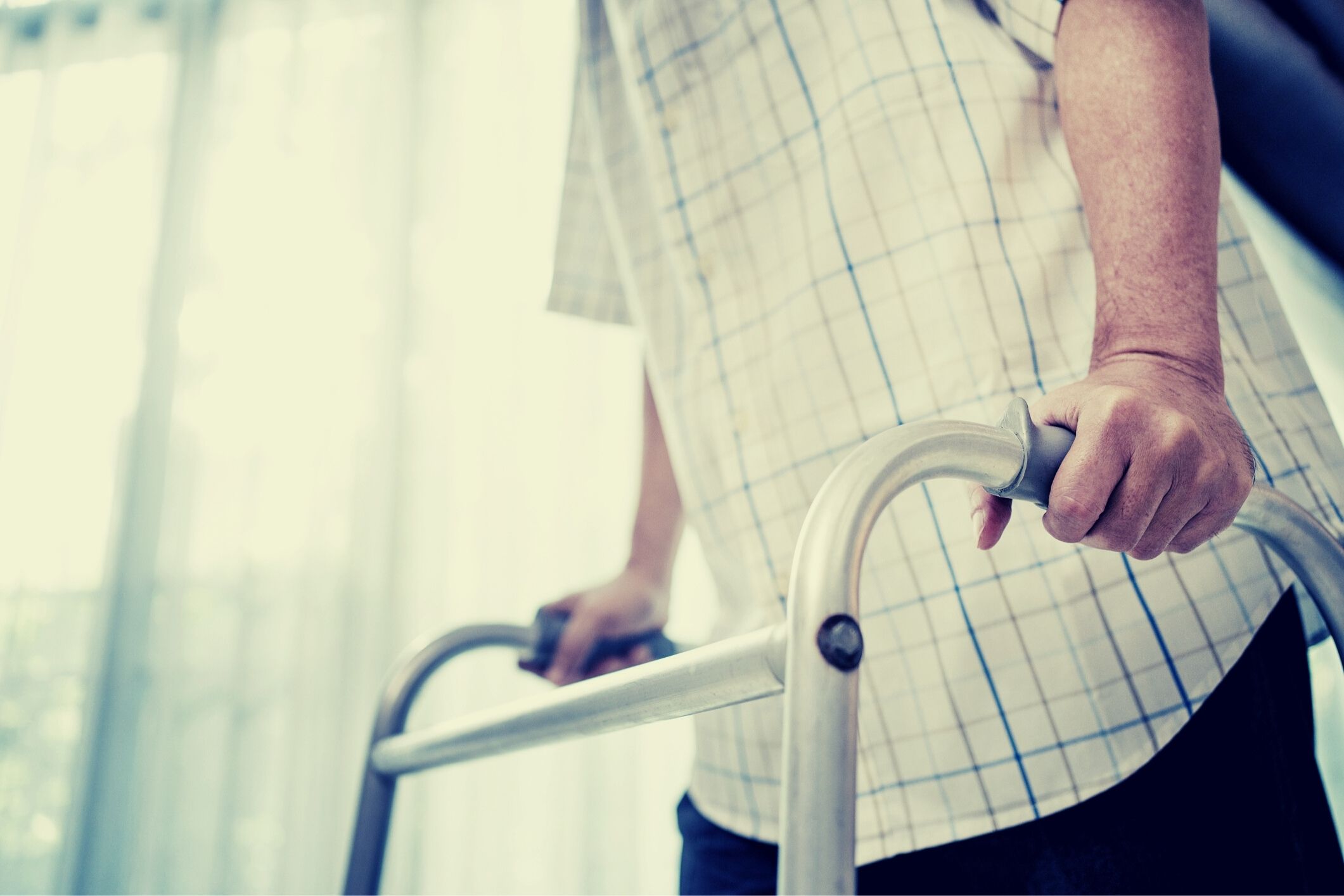 Young resident in nursing home