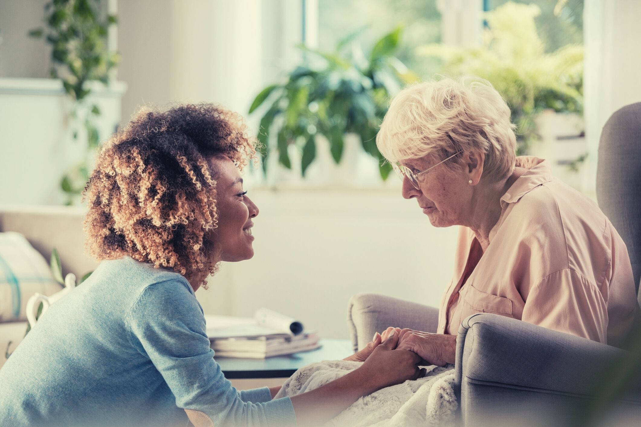 Prevent nana from being racist to carer