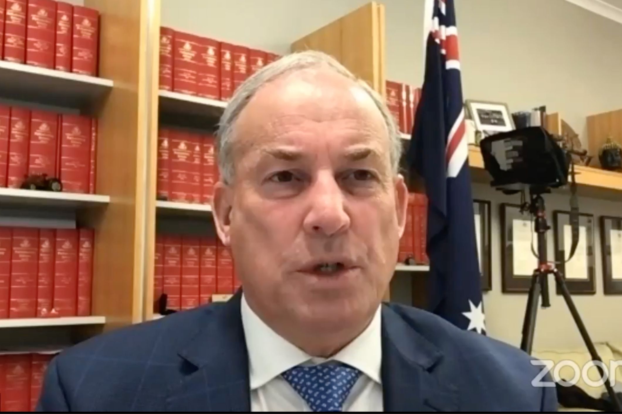 Richard Colbeck rare appearance