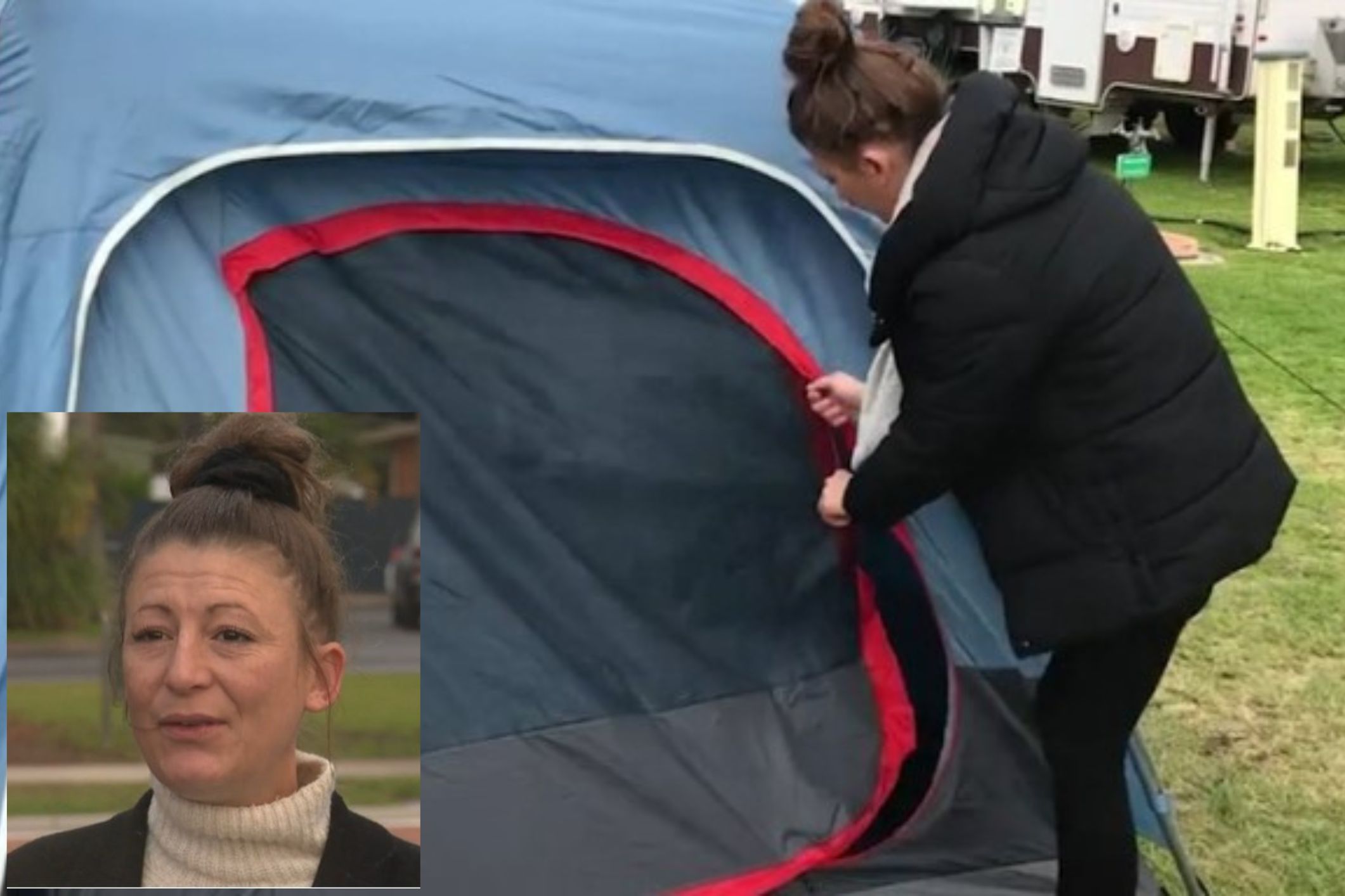 Disability pensioner lives in tent due to rental crisis and skyrocketing cost-of-living