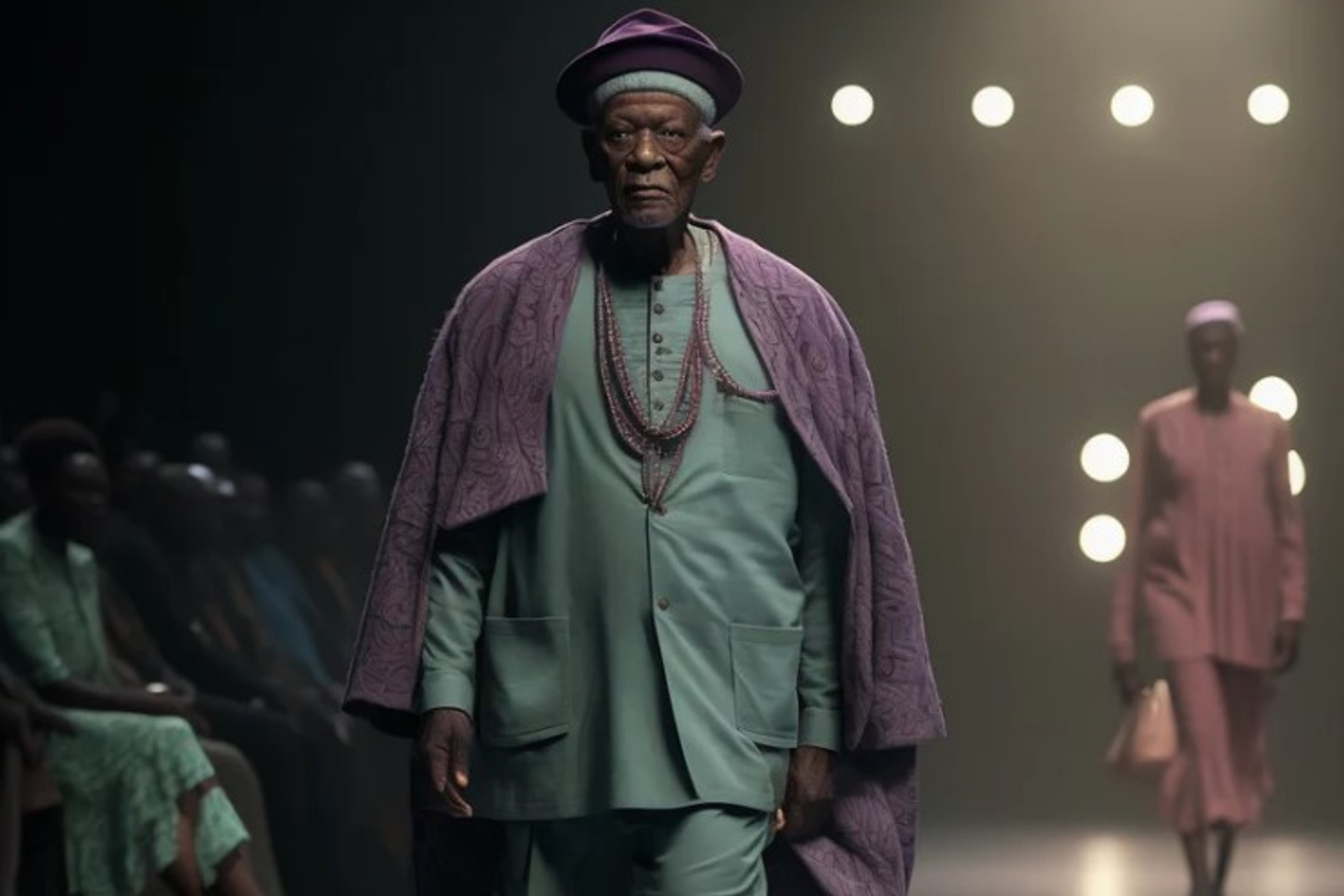 A fashion show that features elderly people as models is a rarity. One with  elderly Black African models is even rarer. So Nigerian visu