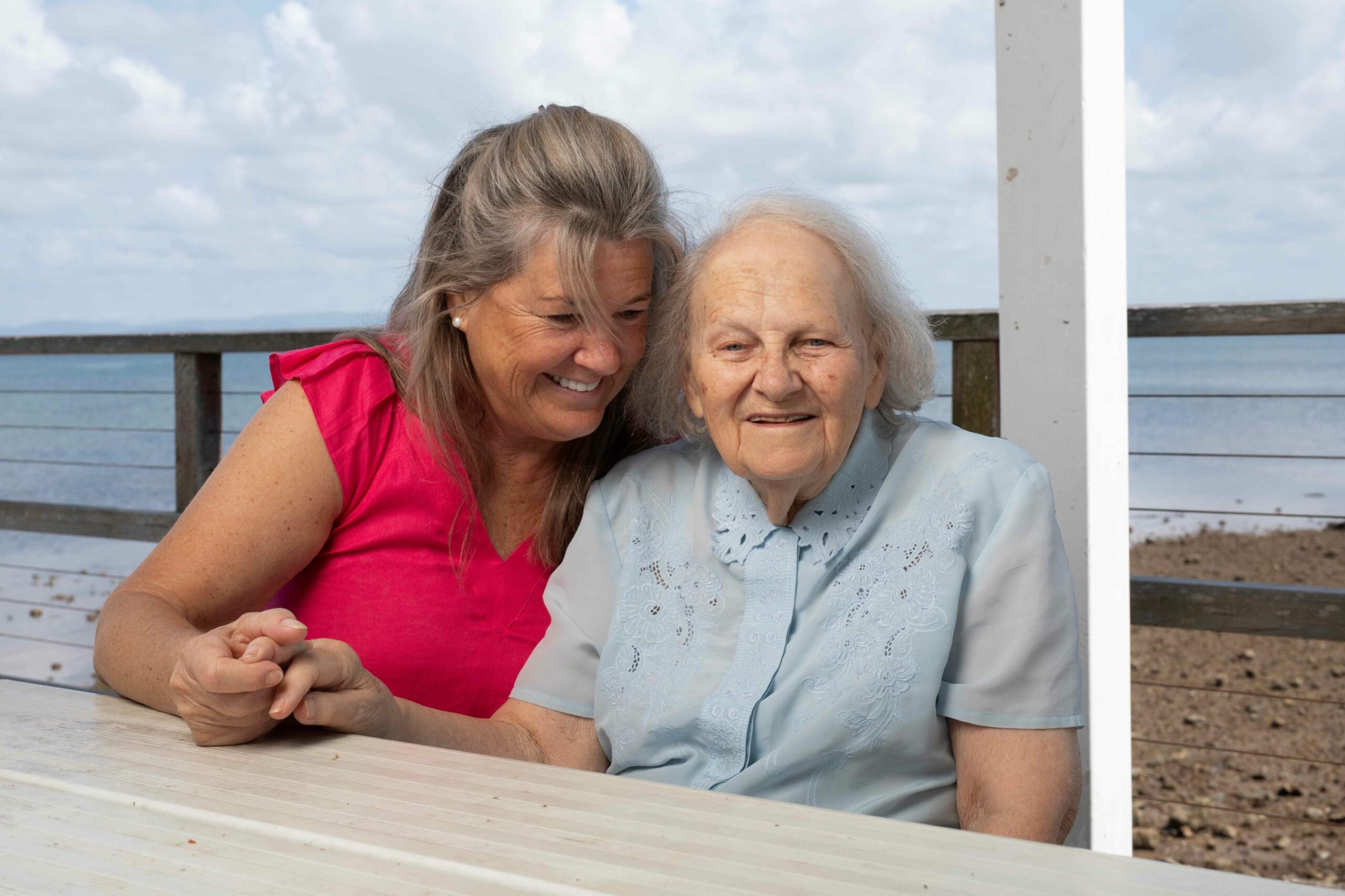 Home care worker Margot Keeley and Maureen Strauss (1.1mb)