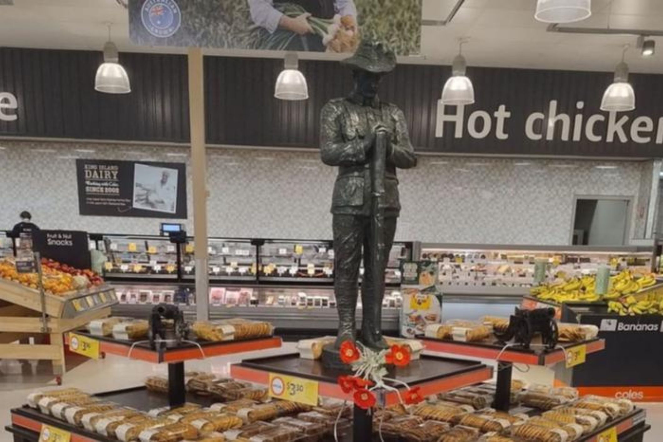 Heartwarming Anzac Day Tribute at Coles Store Sparks Social Media Frenzy