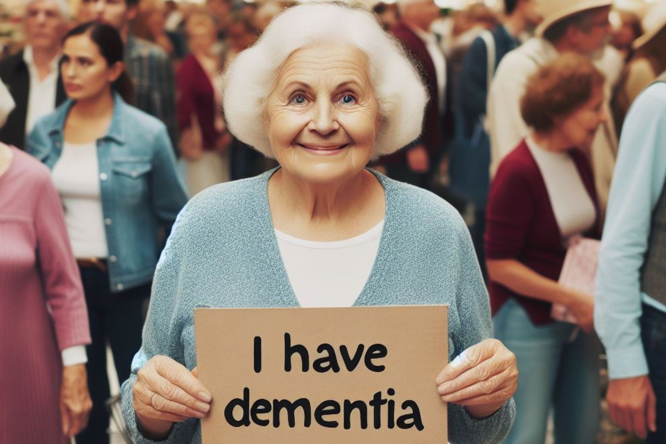 Should there be a visual identifier for people living with dementia out in public?