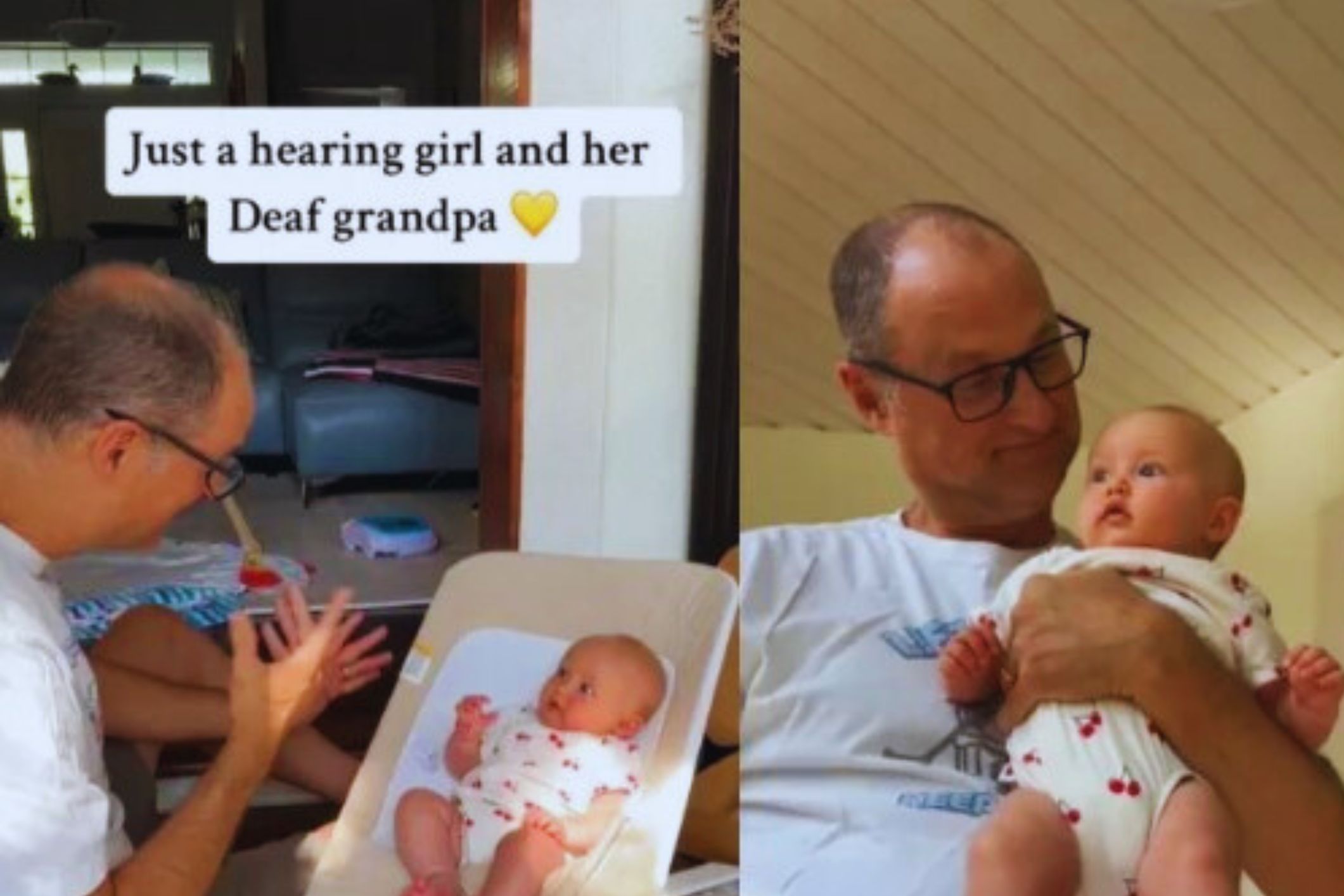 Touching Video: Deaf Grandfather's Sign Language Brings Joy to Granddaughter