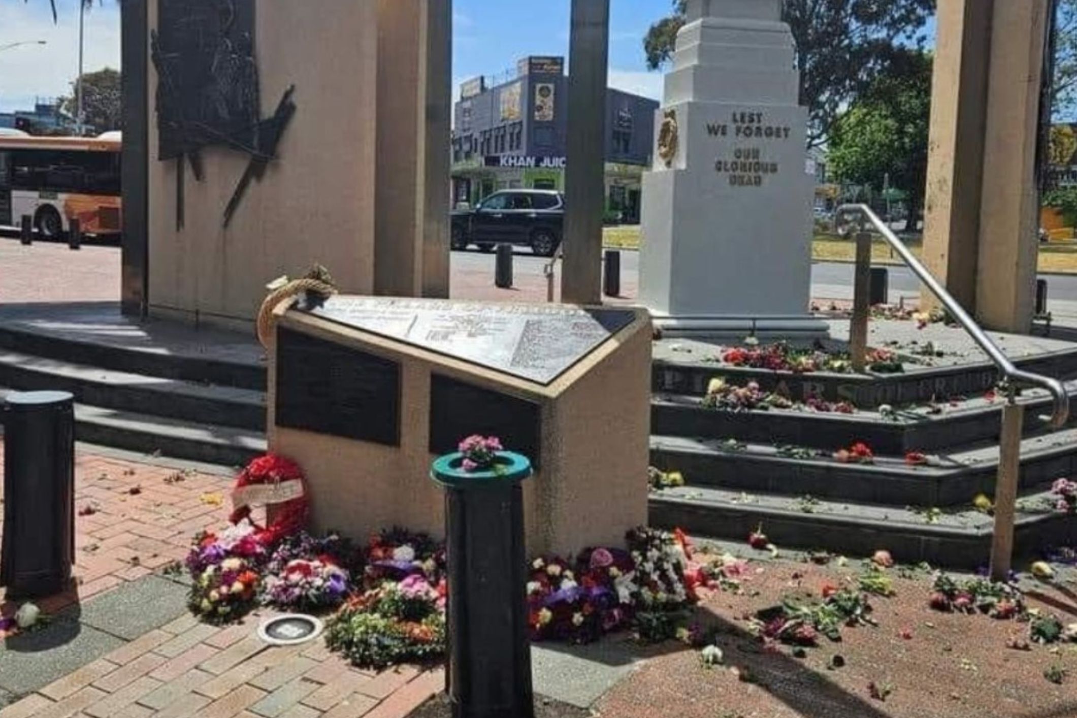 Remembrance Day Memorial in Dandenong Desecrated by Vandals