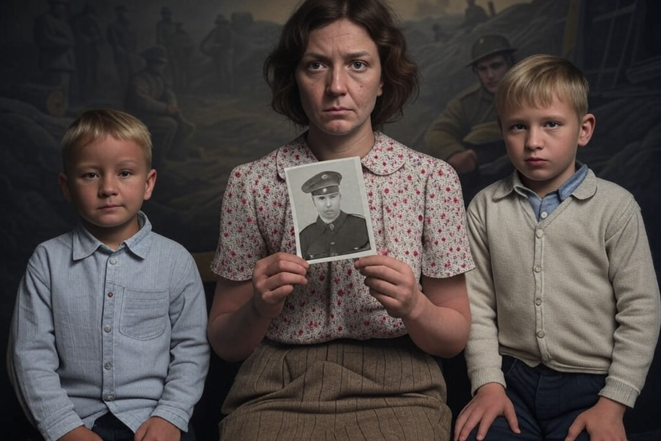 She never met her father, then lost her husband – war took them both