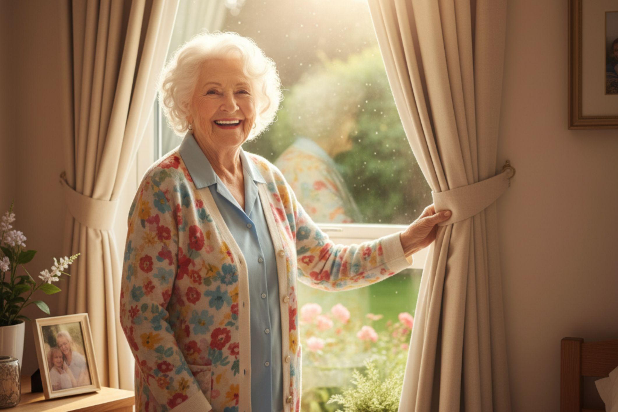 Curtains that tell stories of love and laughter in aged care