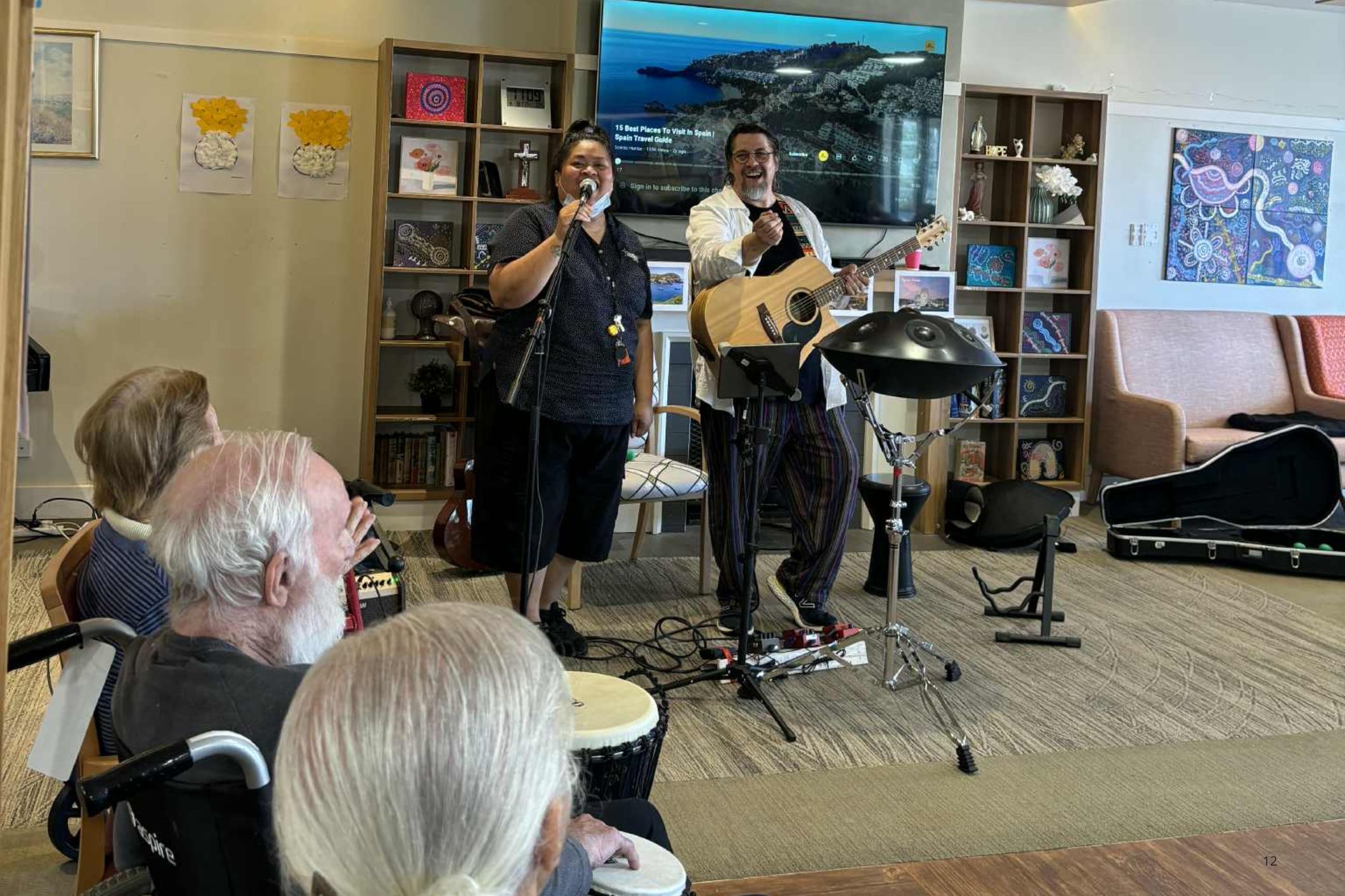 Interactive music sessions encourage movement and connection in aged care