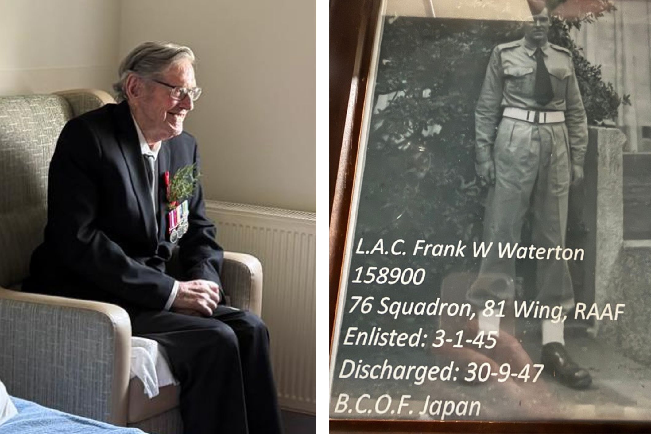 At nearly 100, Frank Waterton reflects on war and the meaning of ANZAC Day