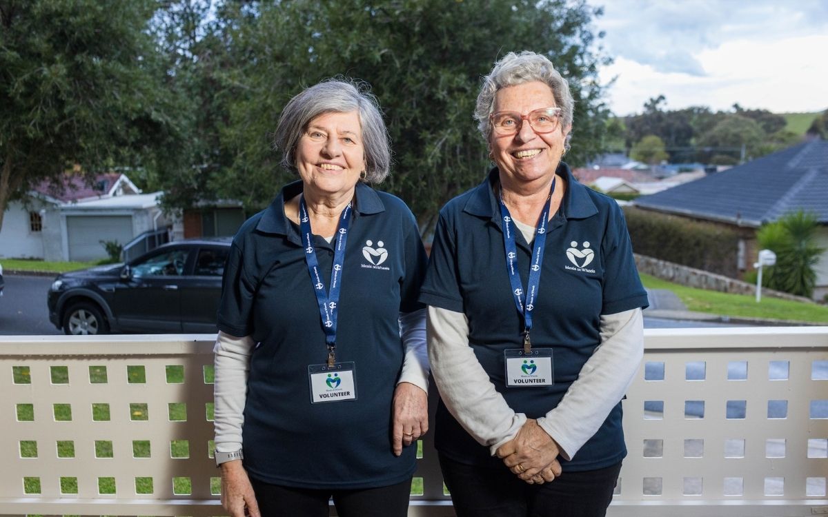 Volunteers Carole and Angie