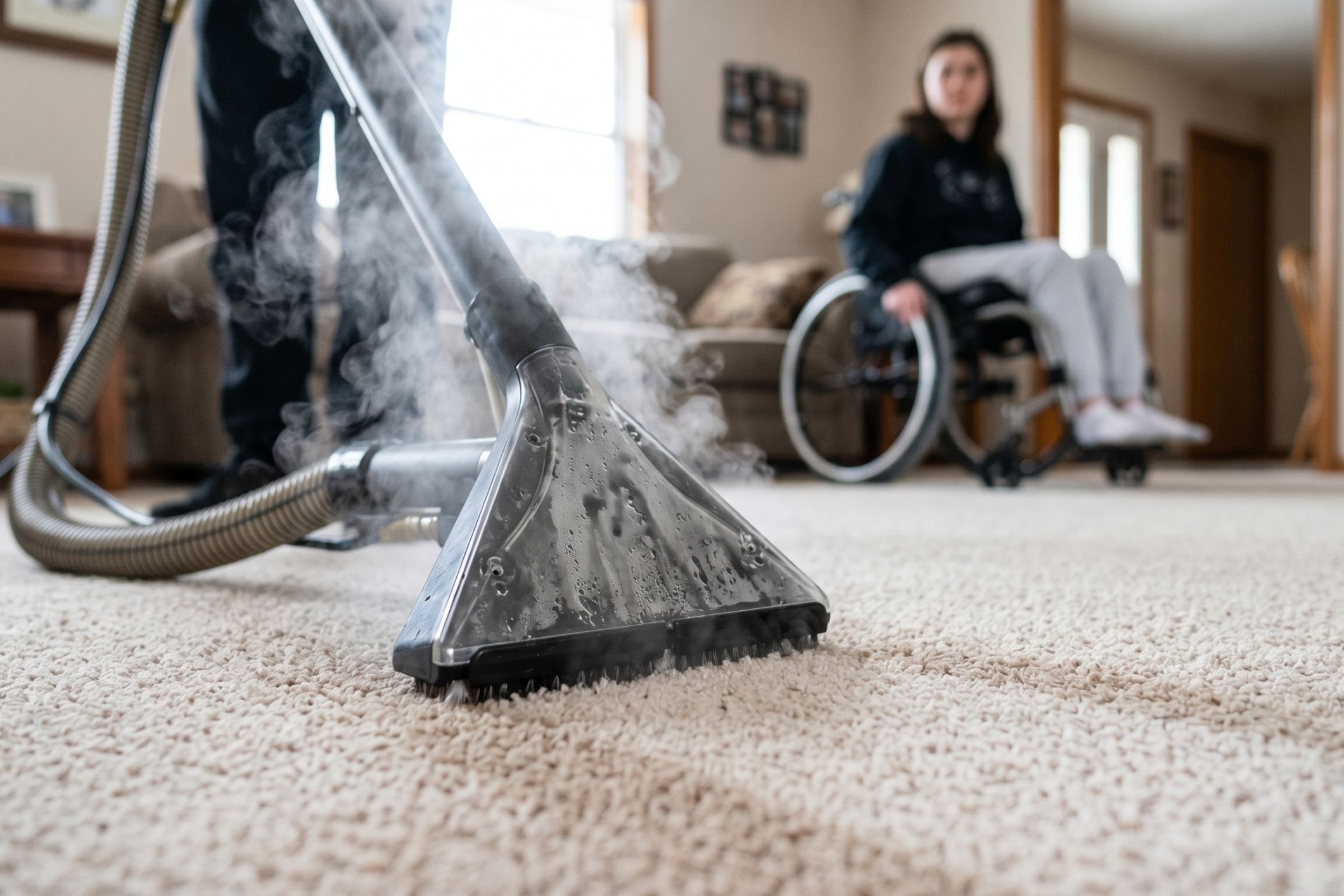 Do you charge extra to steam clean? Why NDIS rules around carpet cleaning suck