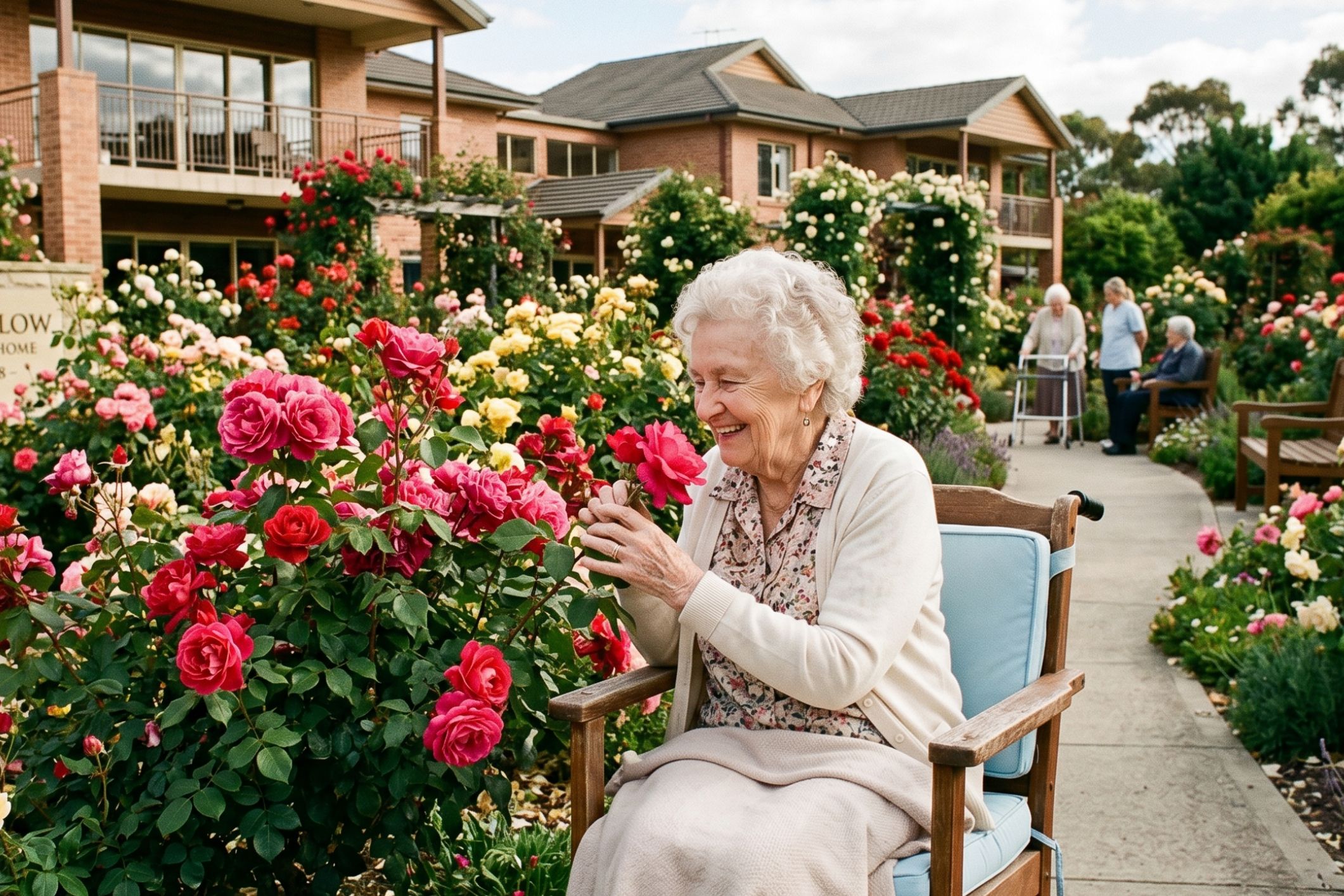 Rose’s garden club blooms into a source of happiness in aged care