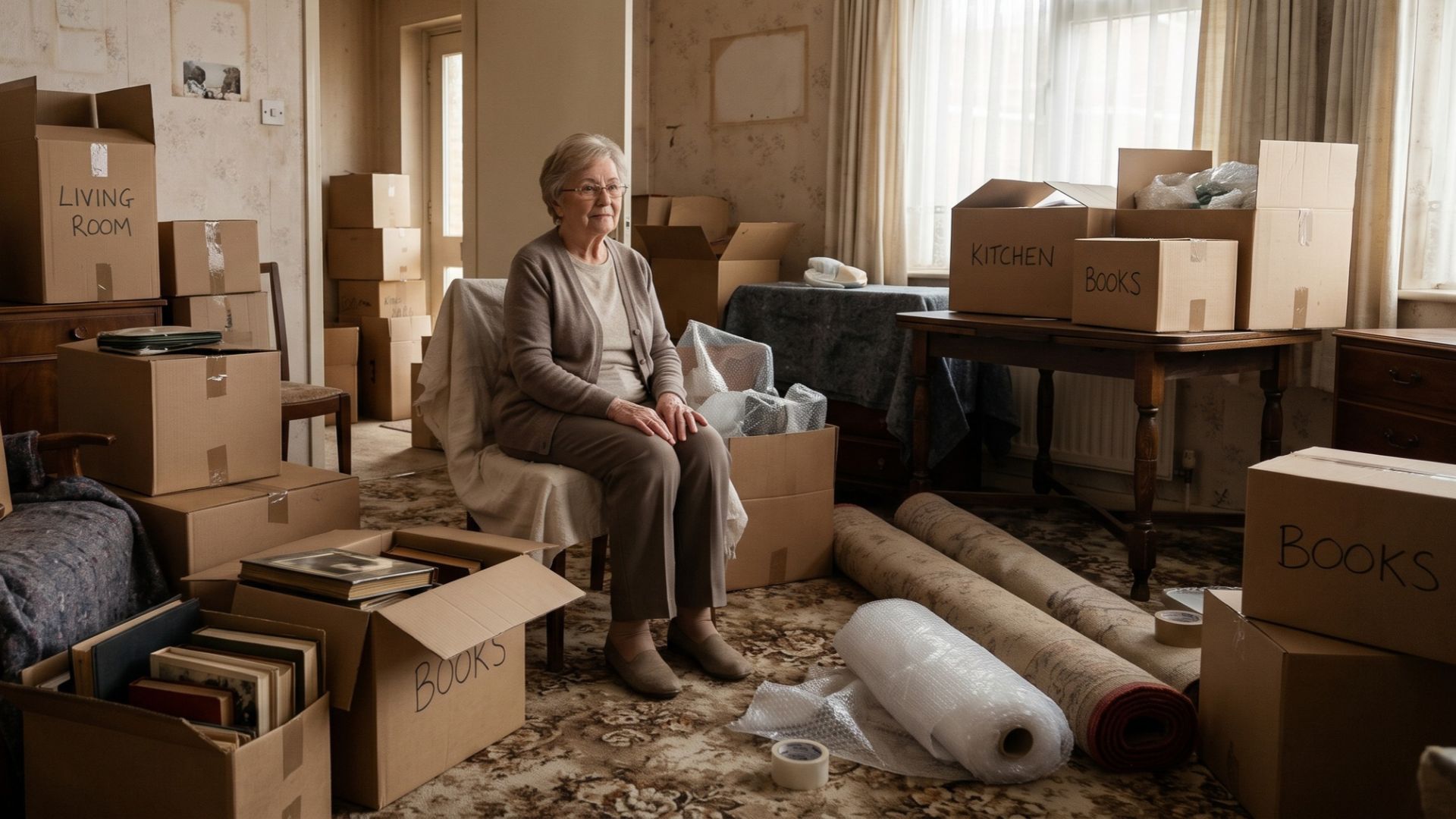 Moving into a retirement home after a lifetime in the family home